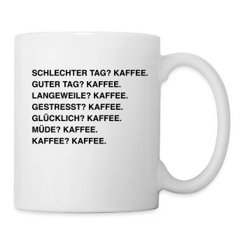 Kaffee Coffee Lover - Tasse - Weiß - Rechts