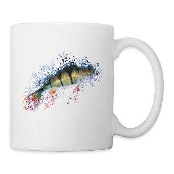 Fishing perch gift idea - Mug - white - Right