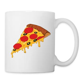 Pizza slice - Mug - white - Right