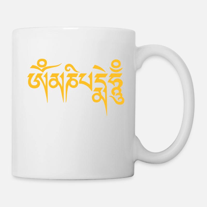 Om mani padme hum - Tasse - Weiß