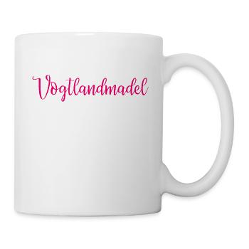 Vogtlandmadel Vogtland Souvenir Geschenk - Tasse - Weiß - Rechts