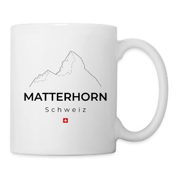 Matterhorn, Switzerland I Mountains, Mountaineers, Hikers - Mug - white - Right