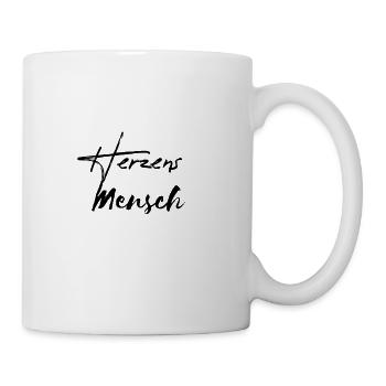 Herzensmensch Liebe Freundschaft - Tasse - Weiß - Rechts