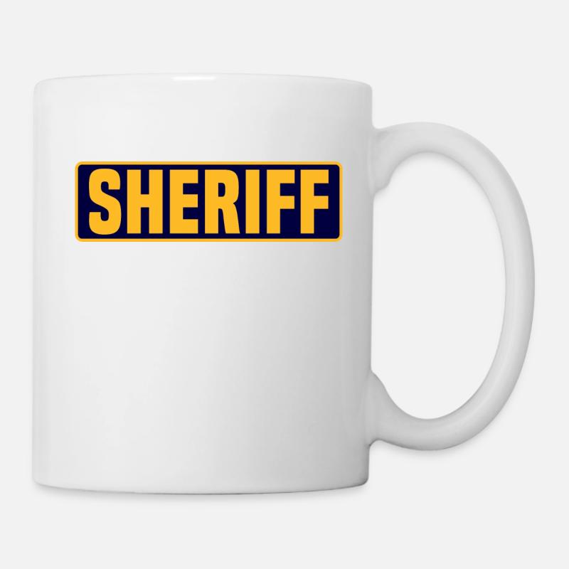 Sheriff - Tasse - Weiß