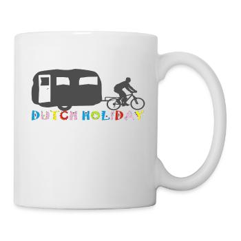 Vacances à vélo - Mug blanc - blanc - Droite