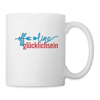 offline glücklichsein - Tasse - Weiß - Rechts
