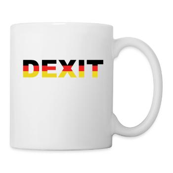 Deutschland Exit EU / Dexit / Brexit - Tasse - Weiß - Rechts