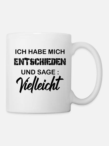 Vielleicht - Tasse - Weiß
