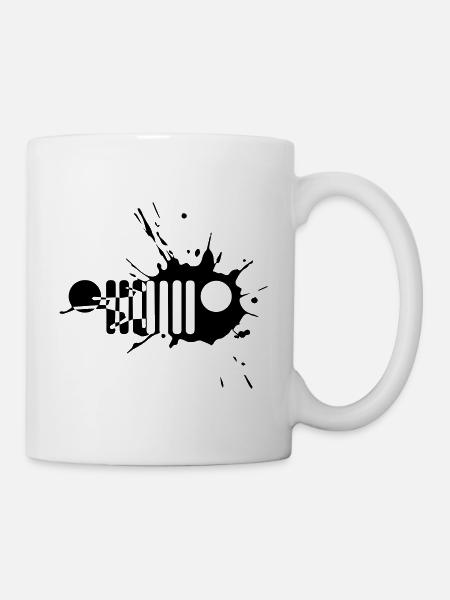 Mud Jeeps Grill - Mug blanc - blanc