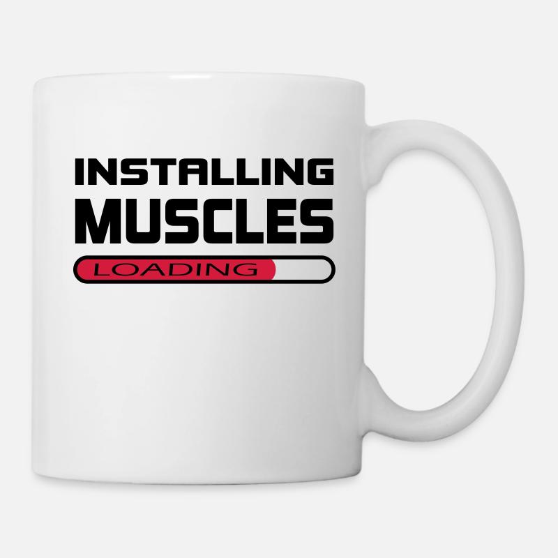 Installer des muscles Installer Muscle Gift - Mug blanc - blanc