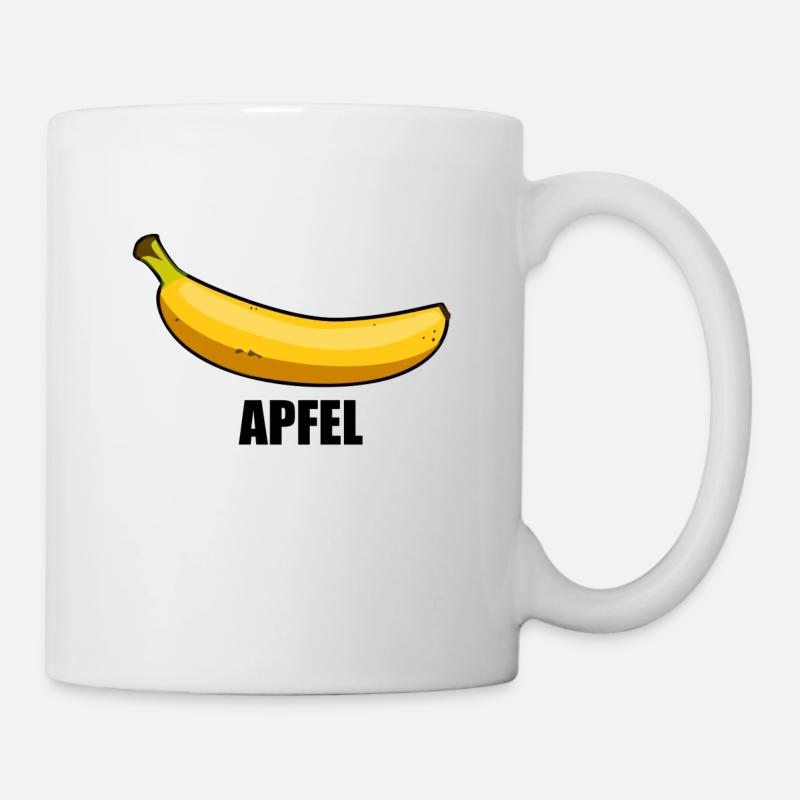 Banana / apple - Mug - white