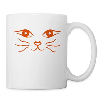 Cat / Cat face - Mug - white - Right