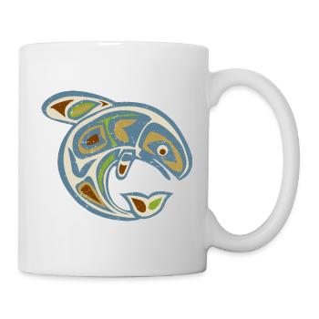 Native American Totem ORCA Killer Whale 3 - Tasse - Weiß - Rechts