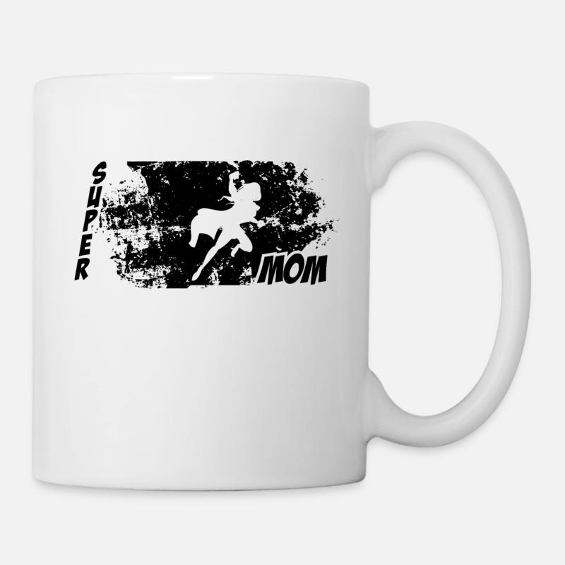 Supermom Background Superhero Mother - Mug - white