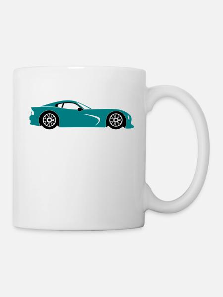 Sportwagen - Tasse - Weiß