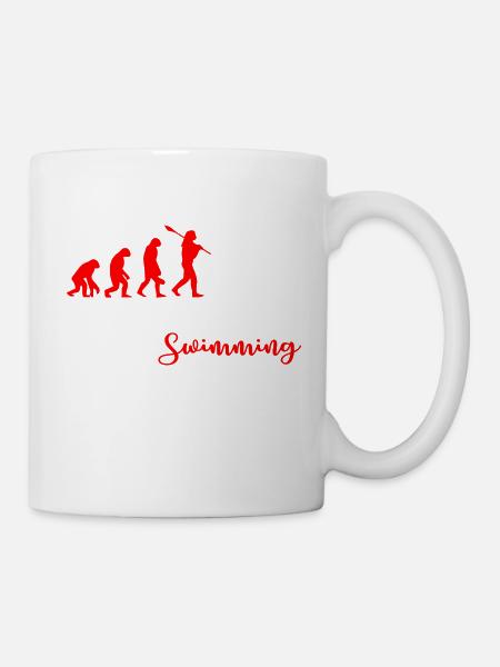 Natation - Mug blanc - blanc