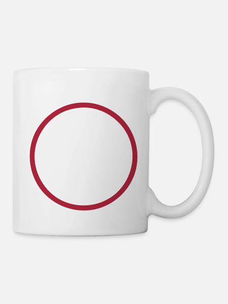Kreis - Tasse - Weiß