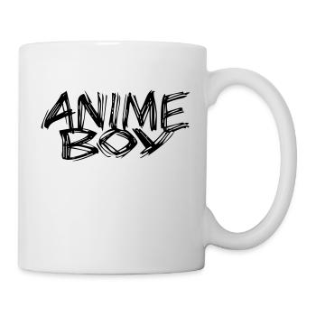 Anime Boy T-Shirt Geschenk - Tasse - Weiß - Rechts