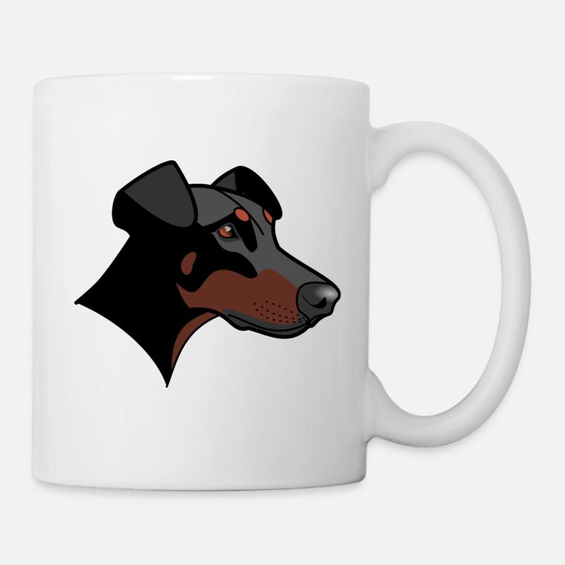 Doberman - Nessie - Mug blanc - blanc