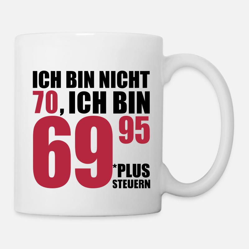 70 Geburtstag - Tasse - Weiß