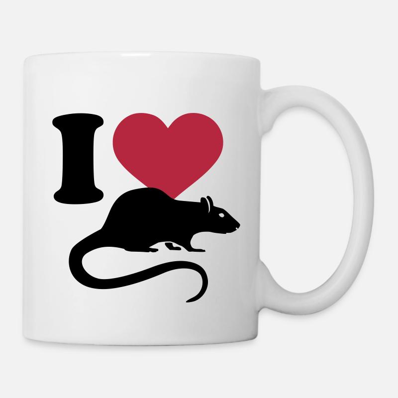 Ratte - Tasse - Weiß
