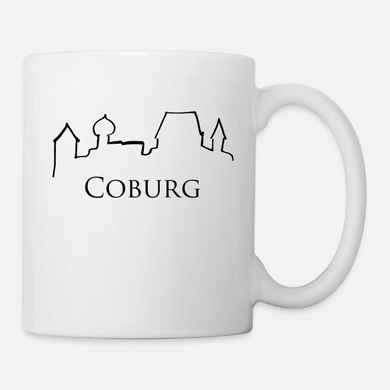 COBURG Veste noir - Mug blanc - blanc