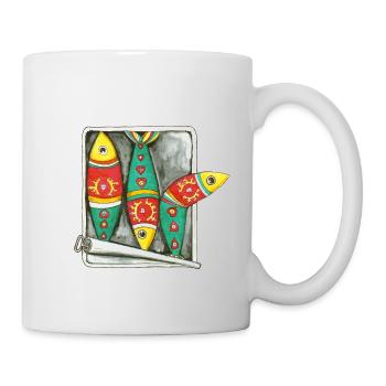 Sardinen aus Portugal - Tasse - Weiß - Rechts