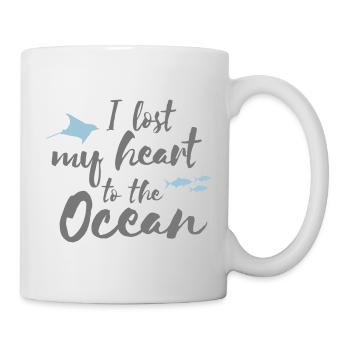 I lost my heart to the ocean - Mug blanc - blanc - Droite