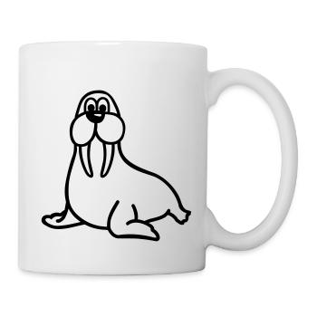 Walross - Tasse - Weiß - Rechts