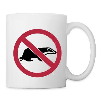 Blaireau - Mug blanc - blanc - Droite
