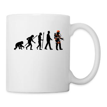 evolution_feuerwehrmann_012015_c_3c - Tasse - Weiß - Rechts