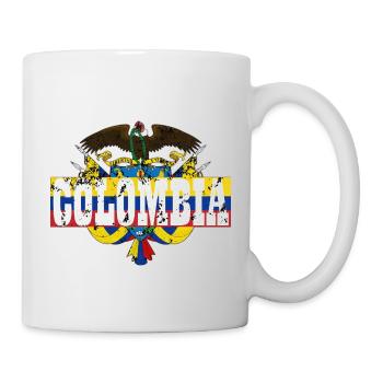 Modern Colombia Nation Logo - Tasse - Weiß - Rechts