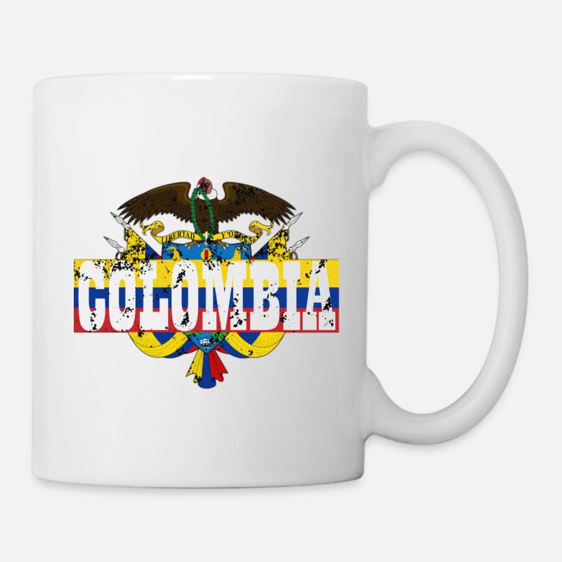 Modern Colombia Nation Logo - Mug - white