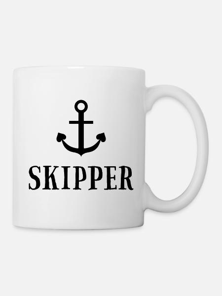 Crew - Skipper Segeln Charter Mannschaft - 5 - Tasse - Weiß