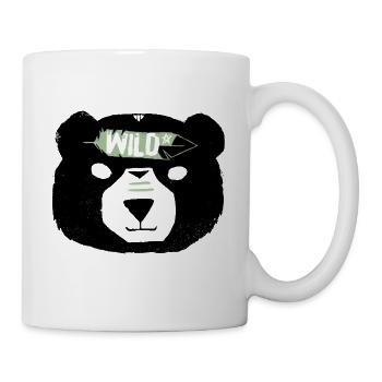 Wilder Bär - Tasse - Weiß - Rechts