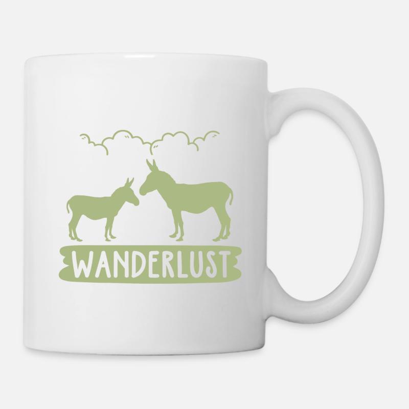 Donkeys and I feel like hiking - Mug - white