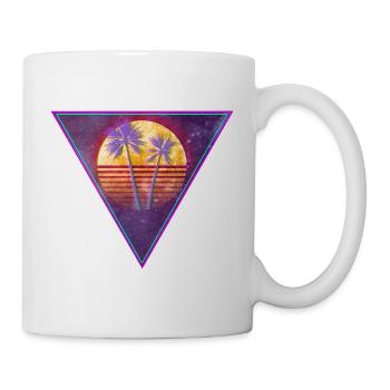 Retro Triangle - Tasse - Weiß - Rechts