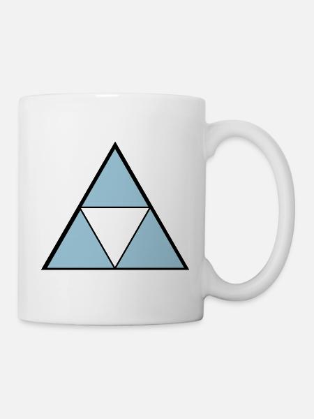 Hipster Triangle - Mug - white