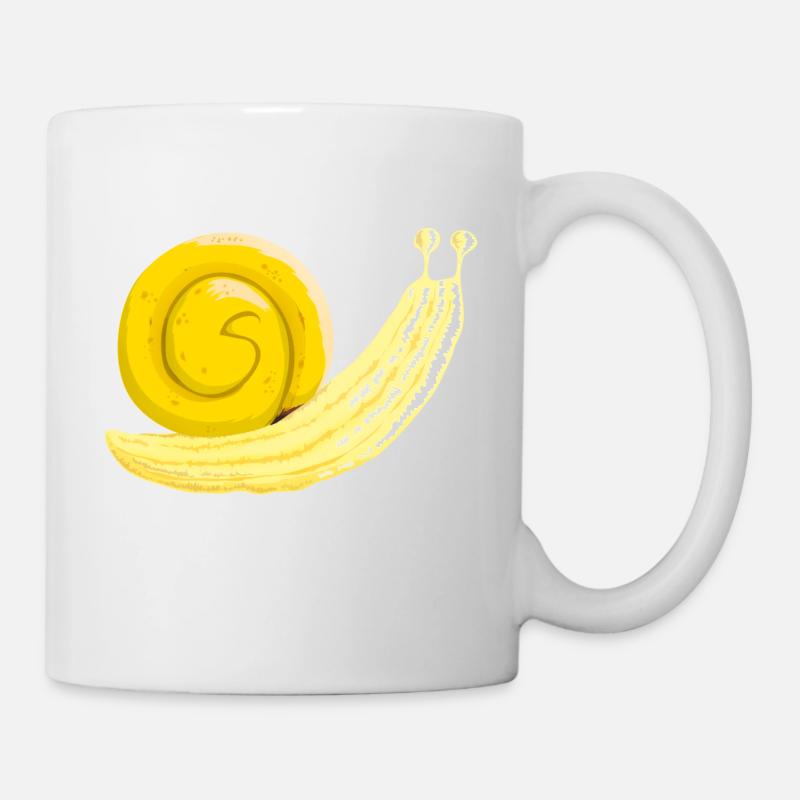 Banane Schnecke - Tasse - Weiß