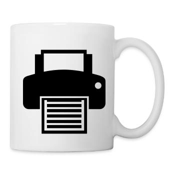 Drucker - Tasse - Weiß - Rechts