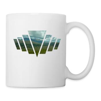 V Berge - Tasse - Weiß - Rechts