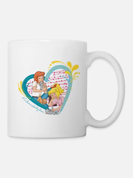 Bibi und Tina 'Schmusekätzchen' - Tasse - Weiß