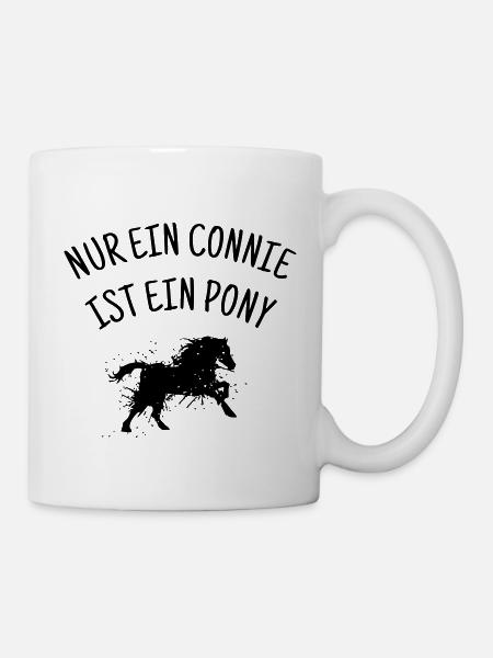Nur ein Connie ist ein Pony Connemara - Tasse - Weiß