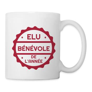 Bénévole / Humanitaire / Solidaire / Aide - Mug blanc - blanc - Droite