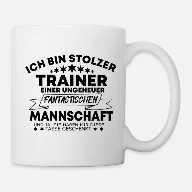 Geschenk für einen Trainer zu z.B. Weihnachten - Tasse - Weiß