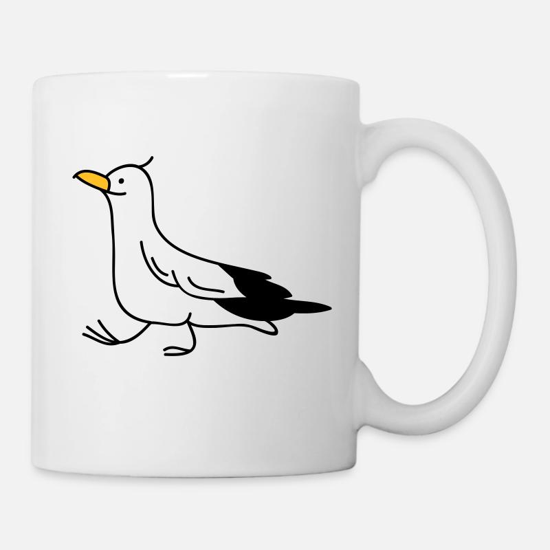 goéland drôle - Mug blanc - blanc