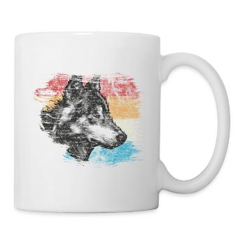 loup - Mug blanc - blanc - Droite