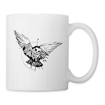 hibou - Mug blanc - blanc - Droite