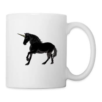 Licorne sauvage, le noir rare - Mug blanc - blanc - Droite