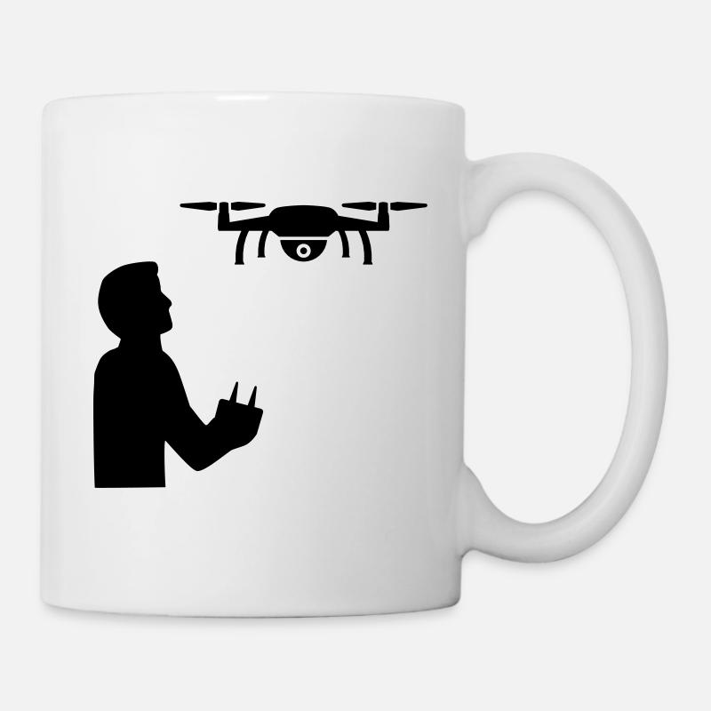 Drohne - Tasse - Weiß